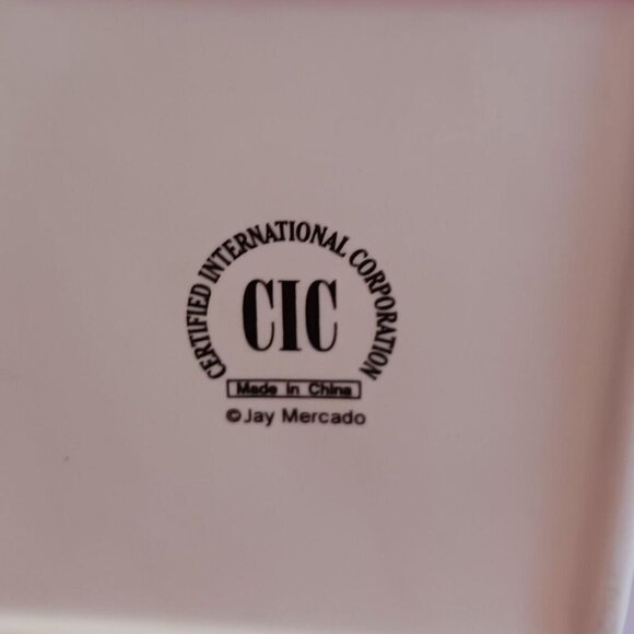 CIC by Jay Mercado Set Of 4 Ceramic Fruit-Themed Square Plates - Picture 3 of 13